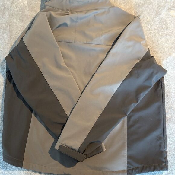 GH BASS EARTH Men’s Size Large Jacket Softshell Fleece Lined Full Zip Pockets - Picture 7 of 7